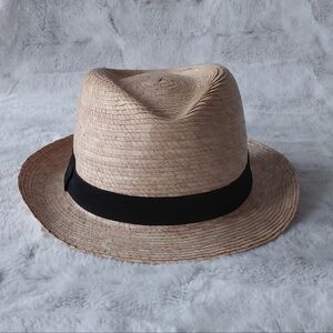 Fedora Straw Look Vacation Beach Womens Hat.